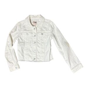 SO White Denim Jacket with Button Front